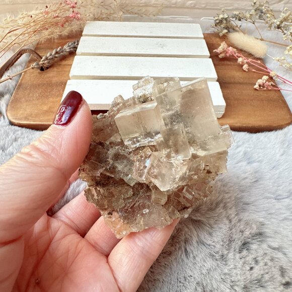 Gorgeous Halite Salt Crystal Cluster from Morroco - Picture 4 of 10